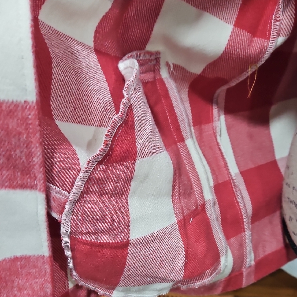 Velvet Heart Pink and White Plaid Utility Jacket Flannel - Picture 7 of 8